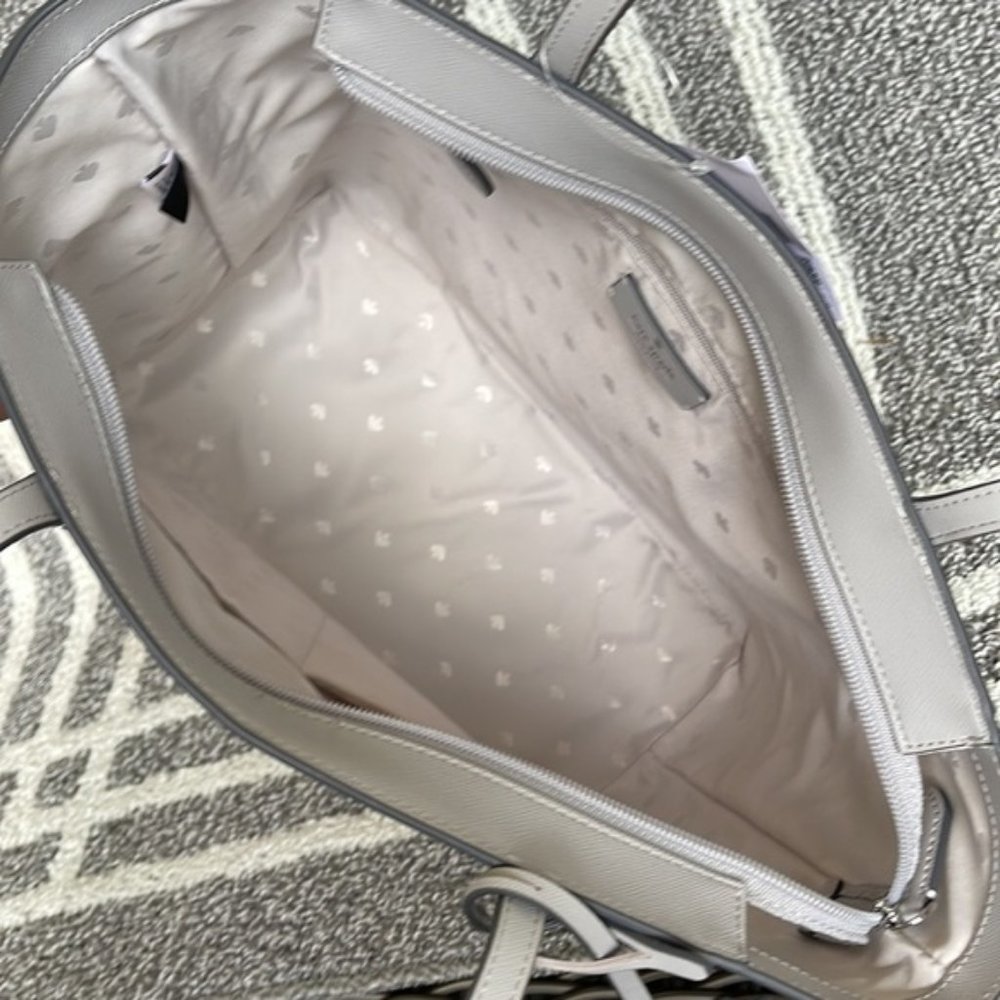 Kate Spade Dana Tote Platinum Grey - Picture 8 of 16